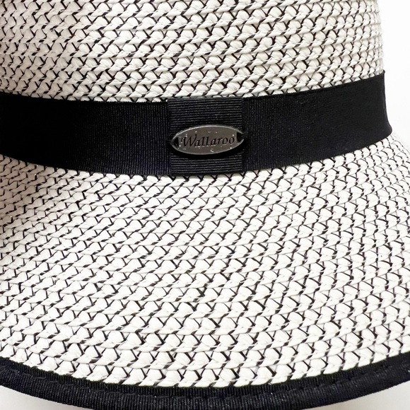 Wallaroo Ivory Black Darby Cloche SPF 50+ Classic Vintage Inspired Sun Hat - Picture 4 of 6